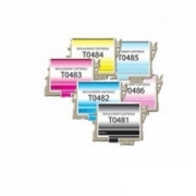 Pack 6 cartuchos de tinta compatible Epson  T0481/2/3/4/5/6