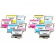 Pack 12 cartuchos de tinta compatible Epson  T0481/2/3/4/5/6