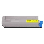 Cartucho de toner compatible Oki C823 / C833 / C843 Amarillo 46471101