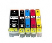 Pack 5 Cartuchos de tinta compatible con Epson T3351/61/2/3/4 (33XL) V2